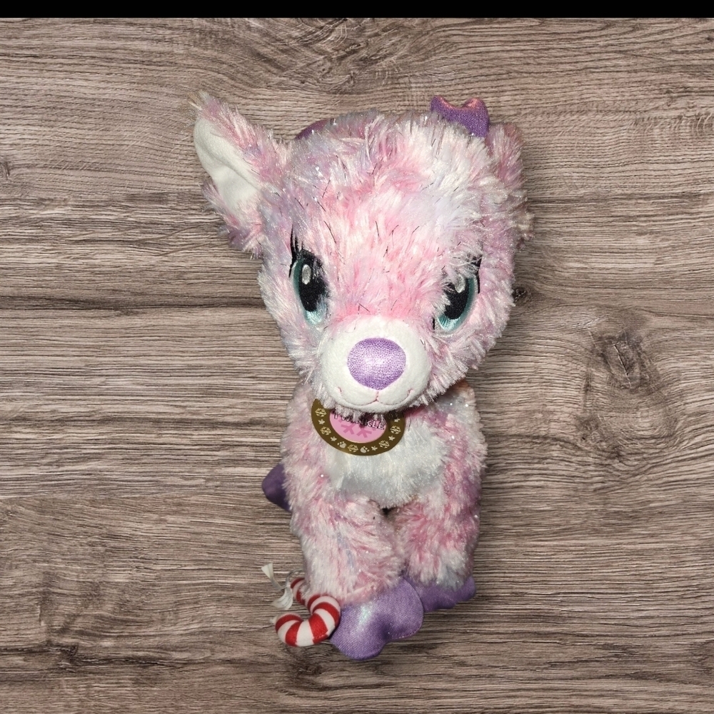 2017 Build A Bear Workshop Twinkle Reindeer Christmas Plush BABW Pink Sparkle